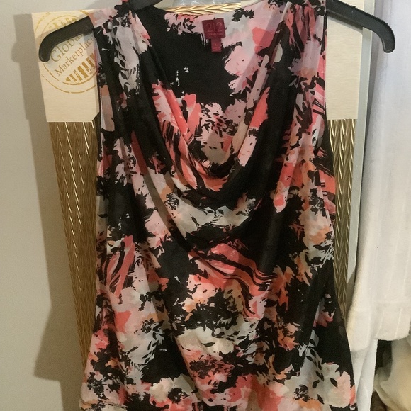 Cowl neck 212 Collection multi color lightweight top - Picture 1 of 3